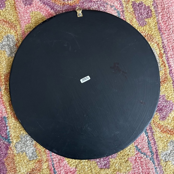 Vintage 11.75" Handpainted Eagle Wall Art White, Blue, Brown, Yellow Indonesia - Picture 4 of 14